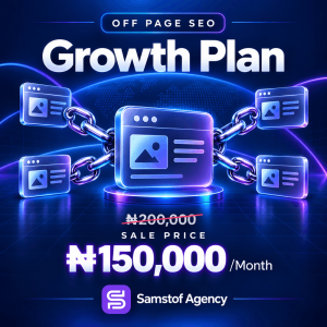 Growth Off-Page SEO service for quality link building, website authority and improved Google search visibility