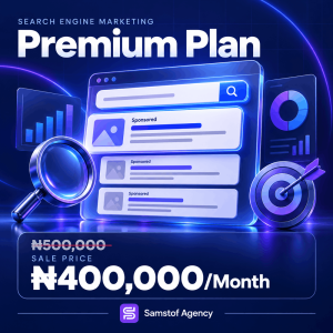 Premium search engine marketing package for Google Ads management, advanced targeting, conversions and business growth