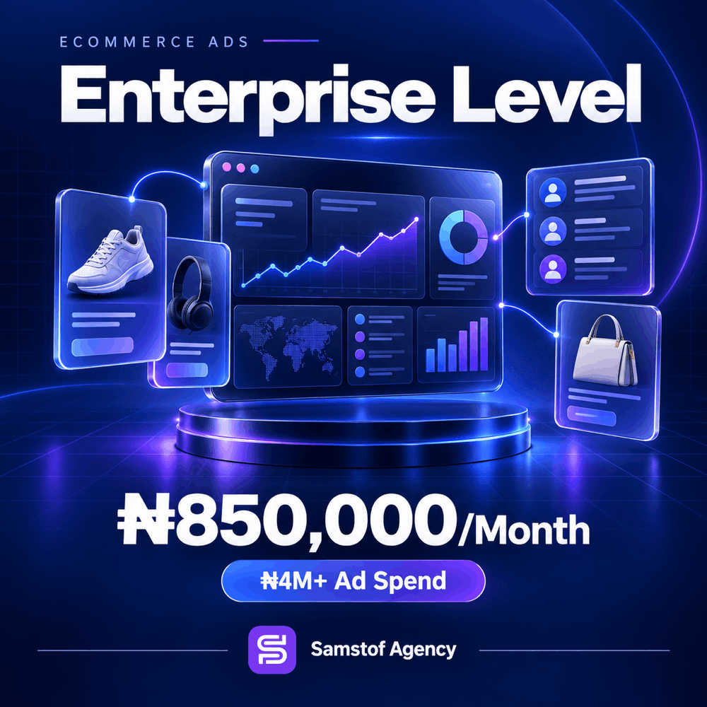 Premium eCommerce advertising and campaign management package for scaling online stores and increasing ROAS