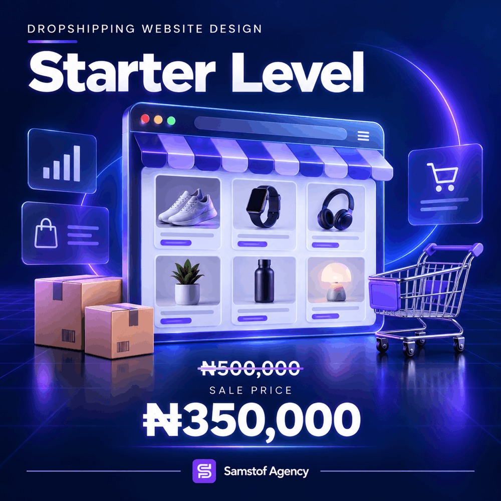 Starter Shopify and WooCommerce dropshipping website design
