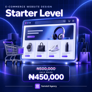 Starter eCommerce website design for small businesses
